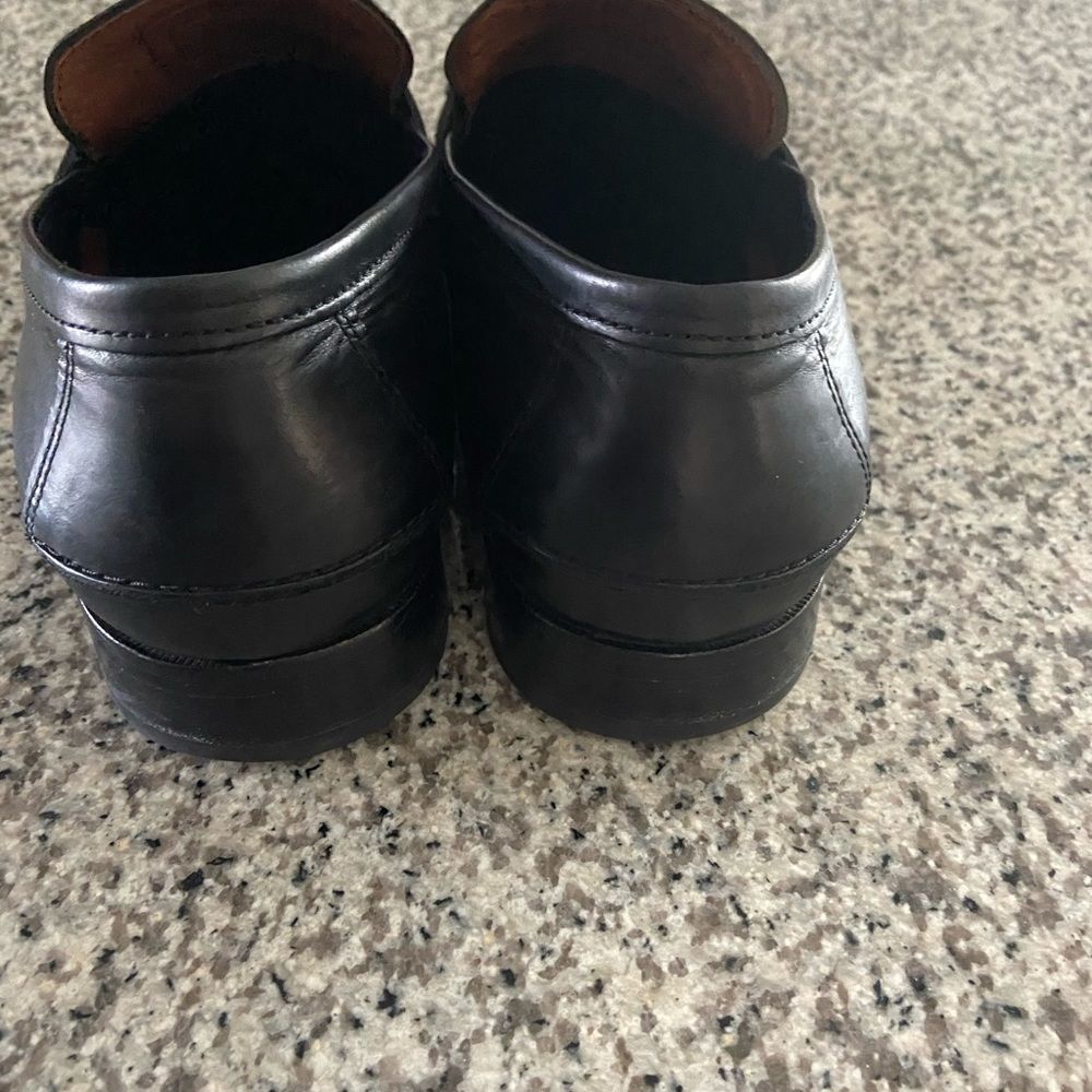 Men's Coach “Allen” Black leather Penny Loafers dress shoes black 10.5 M - Picture 7 of 12